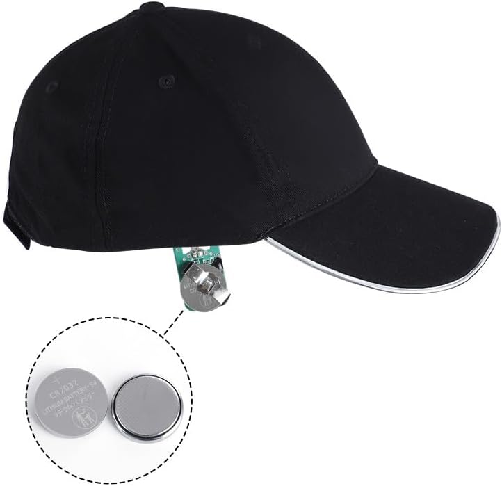 JIGUOOR LED Hat Light Up Baseball Cap Flash Glow Party Hat Rave Accessories for Festival Club Stage Hip-hop Performance - Image 5