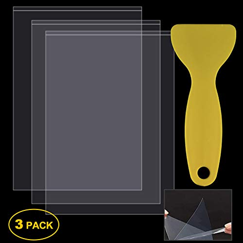 ABOAT SLA/LCD FEP Film 200 x 140 x 0,15 mm FEP Release Film per stampante 3D Photon resina, con 1 pezzo di ricambio spatole in plastica raschietto (3, 200 x 140 x 0,15 mm)