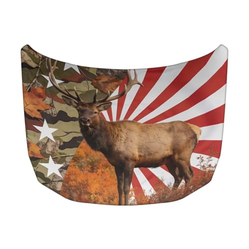 Image of Car Hood Vent Cover,A Weather-Resistant Windshield Snow Cover with Forest Deer Design for Trucks,Cars,SUVs,or Vans
