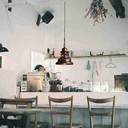 Plafonnier encastré E27 rétro en fer noir pour décoration de bar - 4