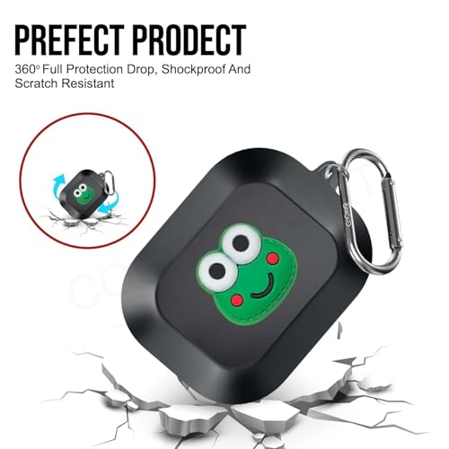 Image of Soft Silicone Case Cover Compatible for Realme Buds Air 8 (Frog)