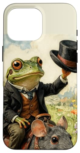 Dapper Frog ��n�}�E�X ���ς��ȃR�e�[�W�R�A �X�}�z�P�[�X iPhone 16 Pro Max �p