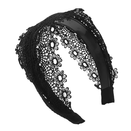 Bandeau de fête en dentelle noire BESTYASH accessoire cheveux