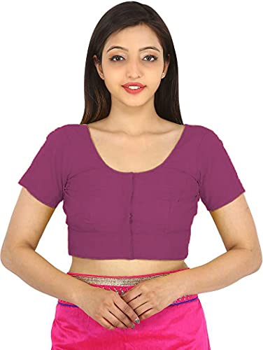 Image of Namita Women's Rubia Cotton Solid Half Sleeve Blouse