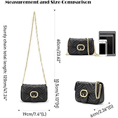 YXBQueen Designer Bag Lattice Vagan Leather Purse Crossbody Bags Shoulder Purses for Women Quilted Handbags