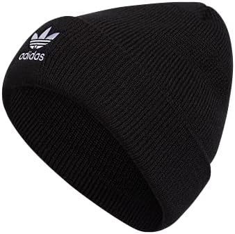 adidas Originals Women's Trefoil Beanie, Black/White 2, One Size