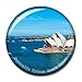 Aimant de réfrigérateur en cristal 3D pour l'opéra de Sydney d'Australie