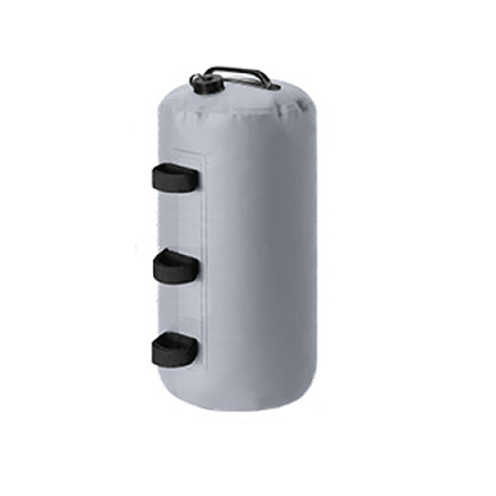 Windproof Tent Leg Weight Bag Heavy Duty Canopy Water Weight Leakproof Fillable Anchor Bag Multi-Functional for Outdoor, Beach, 15L 24-34cm, Gray Upgraded-picture-24