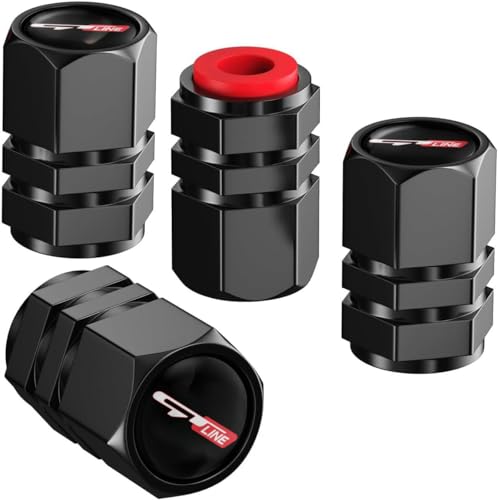 4pcs Tire Valve Stem Caps with K3 K5 GTLINE Cerato 2021-2024 GT LINE Cars Accessories for Trucks Motorcycles SUVs Bikes