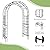 VINGLI Garden Arbor, Arch Archway for Wedding Ceremony Party, Steel Garden Trellis for Plant Climbing, Christmas Garden Decorations Pergola for Garden, Backyard, Lawn (59.1"x 22.8"x 83.9", Black)