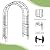 VINGLI Garden Arbor, Arch Archway for Wedding Ceremony Party, Steel Garden Trellis for Plant Climbing, Christmas Garden Decorations Pergola for Garden, Backyard, Lawn (59.1"x 22.8"x 83.9", Black)