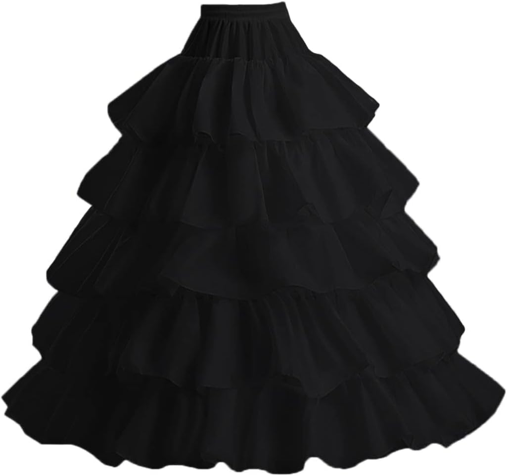 Petticoats for Women Crinoline Underskirt Slips, 5 Ruffles Wedding Underskirt for Women - Image 6