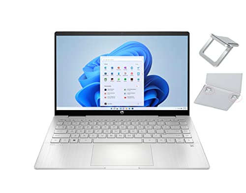 Hp 2022 Newest Pavilion X360 2-In-1 14" Fhd Ips Touch-Screen Laptop | Intel Core I5-1235U | 8Gb Ram | 512Gb Ssd | Backlit Keyboard | Fingerprint | Windows 11 Home | Silver | With Laptop Stand Bundle #TOP1