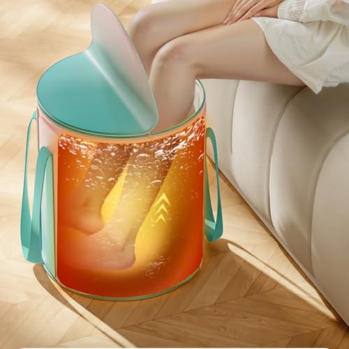 Bañera plegable portátil para pies con tapa 38 cm miniatura 6