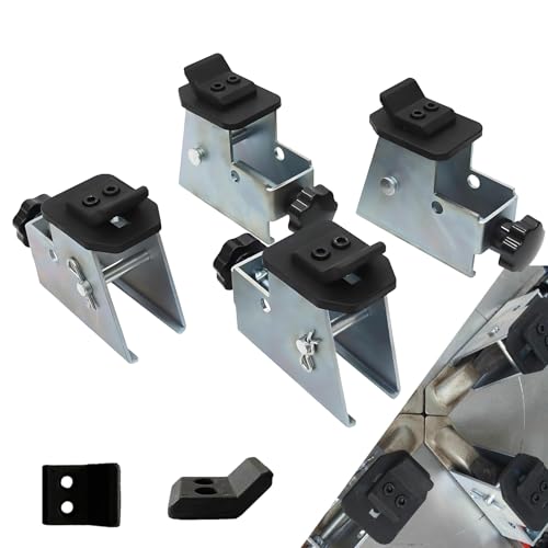BONJUME 4tlg Motorradreifen Adapter, Motorradreifen Adapter für Reifenmontiermaschinen Unter 49 mm Standard Backenkralle Hochwertiger Stahl Vernickelte Oberfläche Reifenwechsler-Adapter