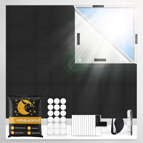 Store Occultant sans Perçage,Store Enrouleur Occultant sans Perçage,Store sans percage Installation Facile,Store occultant 100% Opaque Protection Thermique...