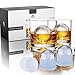 MOFADO Crystal Whiskey Glasses - Classic - 12oz Set of 2 - Lead Free Hand Blown Crystal - Thick Weighted Bottom - Seamless Design - Perfect for Scotch, Bourbon and Old Fashioned Cocktails