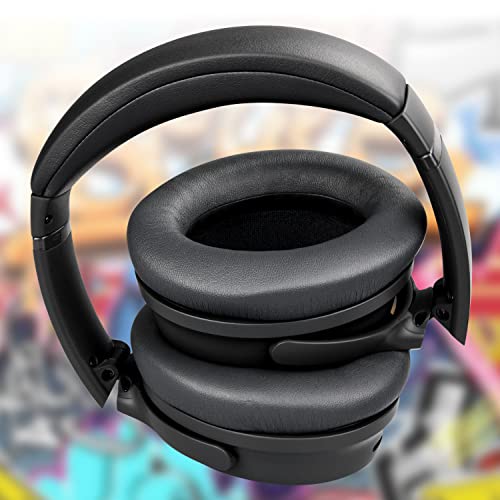 Image of SOULWIT Earpads Replacement for Bose QuietComfort 45 (QC45) /QuietComfort SE (QC SE) /New Quiet Comfort Wireless Over-Ear Headphones, Ear Pads Cushions with Softer Protein Leather - Eclipse Grey