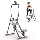 RYGEO Stair Steppers with Resistance at Home Gym, Folding Vertical Climber Cardio Exercise Machine, Stair Climber for Full Body Workout with LED Display