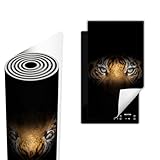 TMK ArtDeko Placa protectora vitroceramica induccion 30x52 cm Vinilo, Tigre negro