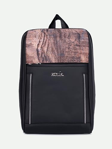 Image of ZOUK Olina Daypack for Women - Convertible Backpack with Laptop & iPad Compartments | Stylish Handcrafted Office & Travel Bag with Water-Resistant Lining & Dual Straps |