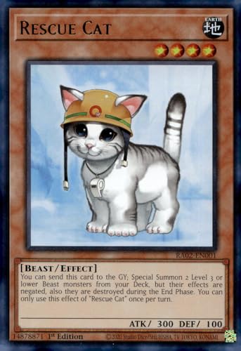 Rescue Cat (UR) - RA02-EN001 - Ultra Rare - 1st