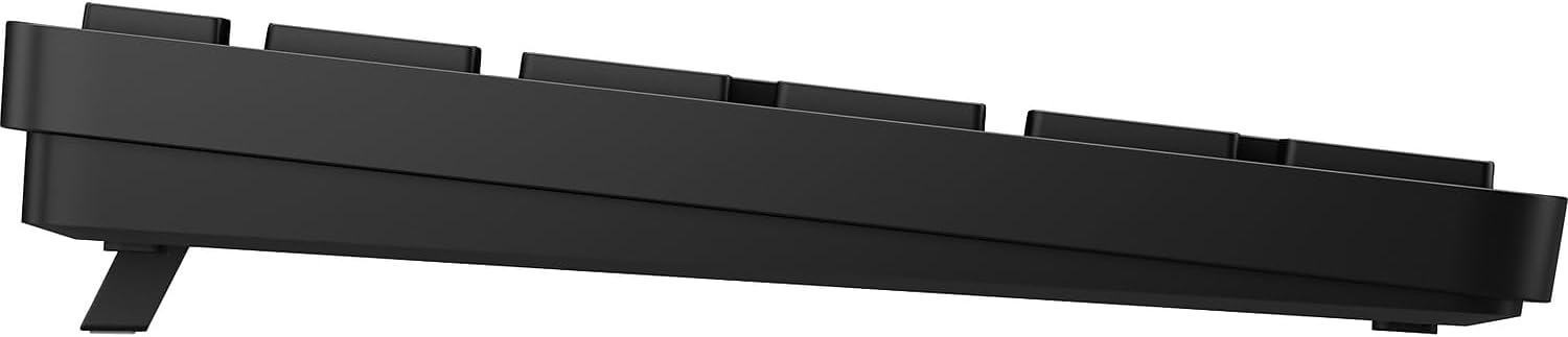 HP 450 Programmable Wireless Keyboard - Wireless Connectivity - RF - 32.81 ft - 2.40 GHz - 19 Hot Key(s) - Mute, Dictation, Emoji Hot Key(s) - English (Canada) - PC - Plunger Keyswitch - AAA Battery S