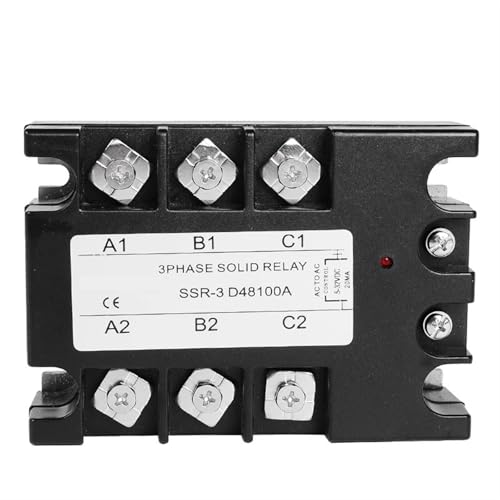 Relé de estado sólido trifásico SSR D48100A de 100 A para control industrial CC-CA de 30-480 V CA