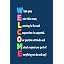 Welcome Classroom Dark Blue | 6057