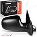 A-Premium Passenger Side Power Door Mirror - Compatible with Jeep WJ Series Grand Cherokee 1999-2004 - Heated Manual Folding Black Outside Rear View Mirror