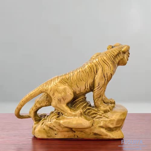 Amazon.co.jp: お金の虎 とら 風水グッズ 真鍮工芸品 運気アップ 金運