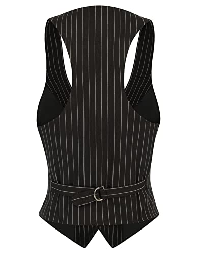 Image of GRACE KARIN Women's Suit Vest Top, Dressy Casual Sleeveless Button Waistcoat, Fromal Steampunk Blazer for Work Office