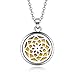 Produktbild Ätherisches Öl Diffusor Halskettekaleidoskop Aroma Medaillon Anhänger Halskette Edelstahl Magnetische Aromatherapie Ätherisches Öl Diffusor Parfüm Medaillon Anhänger