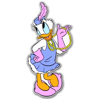 Disney Daisy Duck vynil car sticker 3