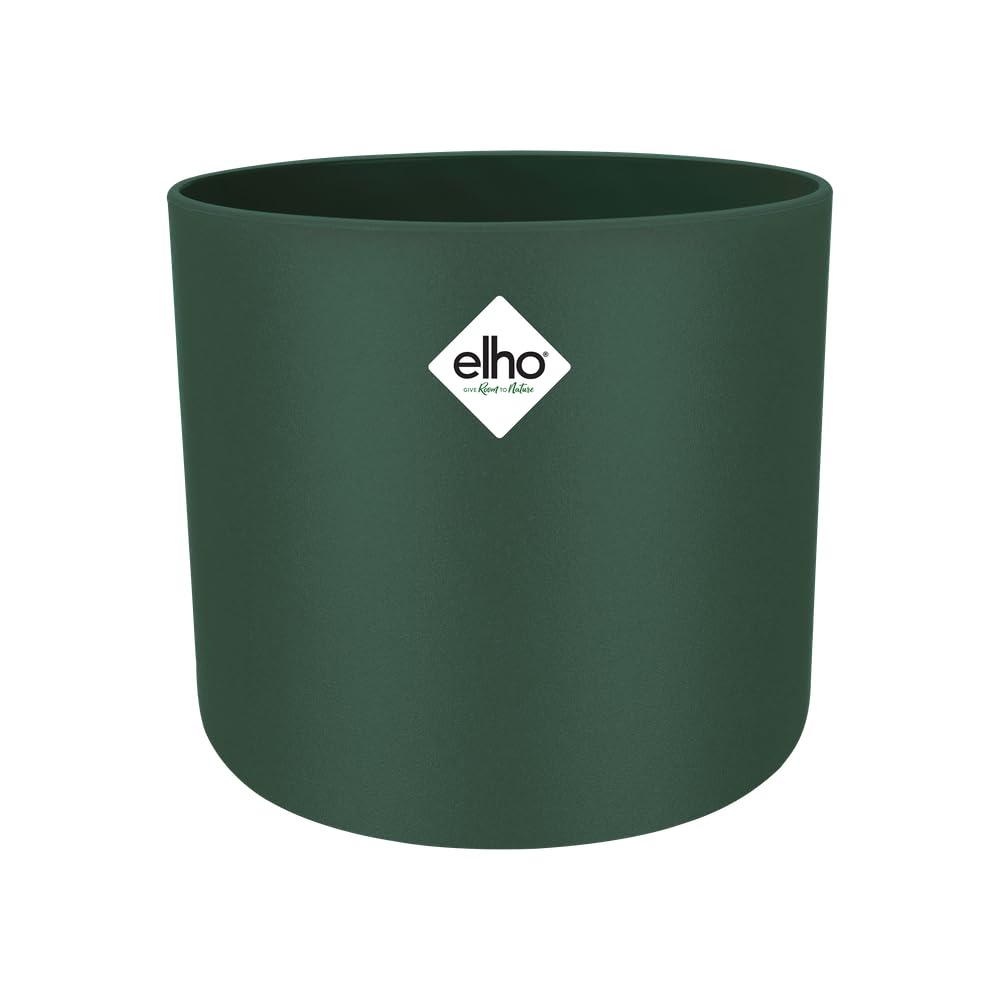 Elho Leaf Green B.for Soft Round 18 - Indoor Plant Pot - 100% Recycled Plastic - Ø 18.3 X H 16.7 Cm - Green