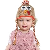 Ypser Baby Thanksgiving Christmas Beanie Turkey Knitted Cap Elk Hat Photo Prop
