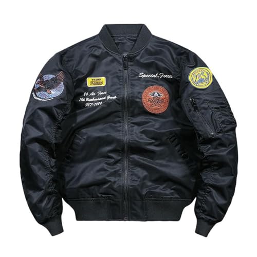 Veste de baseball bomber homme brodée style rétro streetwear chic