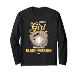 Just a Girl Who Loves Blake Perkins Milwaukee Baseball MLBPA Long Sleeve T-Shirt