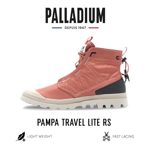 Image of Palladium Unisex Pampa Travel Lite RS Ankle Boots | Lightweight Travel Lite Tech | Durable, Breathable Urban Streetwear Footwear for Outdoor, Travel