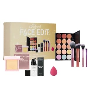 FantasyDay All in One Makeup Kit for Women Full Kit Girls Makeup Gift Sets Xmas Essential Bundle Include Eyeshadow Palette Lipstick Blush Concealer Eyeliner Mascara Foundation Brush Eyebrow Pencil