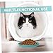 POPETPOP 4pcs Cat Feeding Bowl Sturdy Pet Food Dishes for Cats Ergonomic Design Non- Base for Pets
