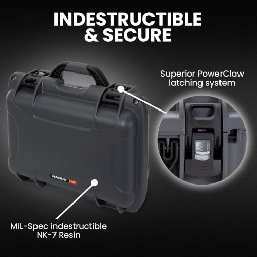 Image of NANUK 915 Empty Hard Case, IP67 Waterproof, Dustproof and Impact Resistant, 13.8 inch x 9.3 inch x 6.2 inch - Rugged Construction for Ultimate Protection, Made in Canada - Graphite