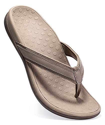 Image of LLSOARSS Plantar Fasciitis Feet Sandal with Arch Support - Best Orthotic flip Flops for Flat Feet,Heel Pain- for Women