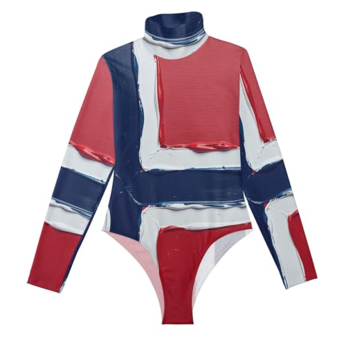 Body de manga larga para mujer pintura al óleo y linda camiseta para salir