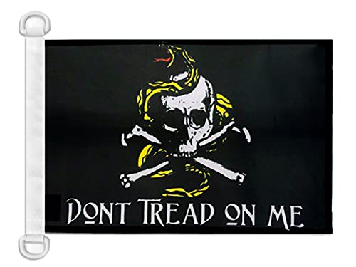 AZ FLAG Don't Tread On Me Pirate Nautical Flag 18'' x 12'', skull Pirates flags 30 x 45 cm, Banner 12x18 in for boat