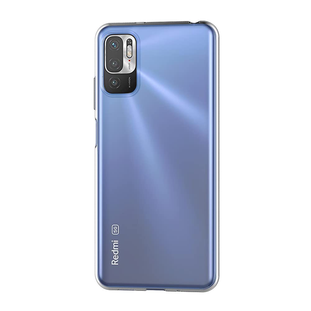 Cover Xiaomi Redmi Note 10 5G e Xiaomi Poco M3 Pro in Gel di Silicone, Sottile e Resistente - trasparente