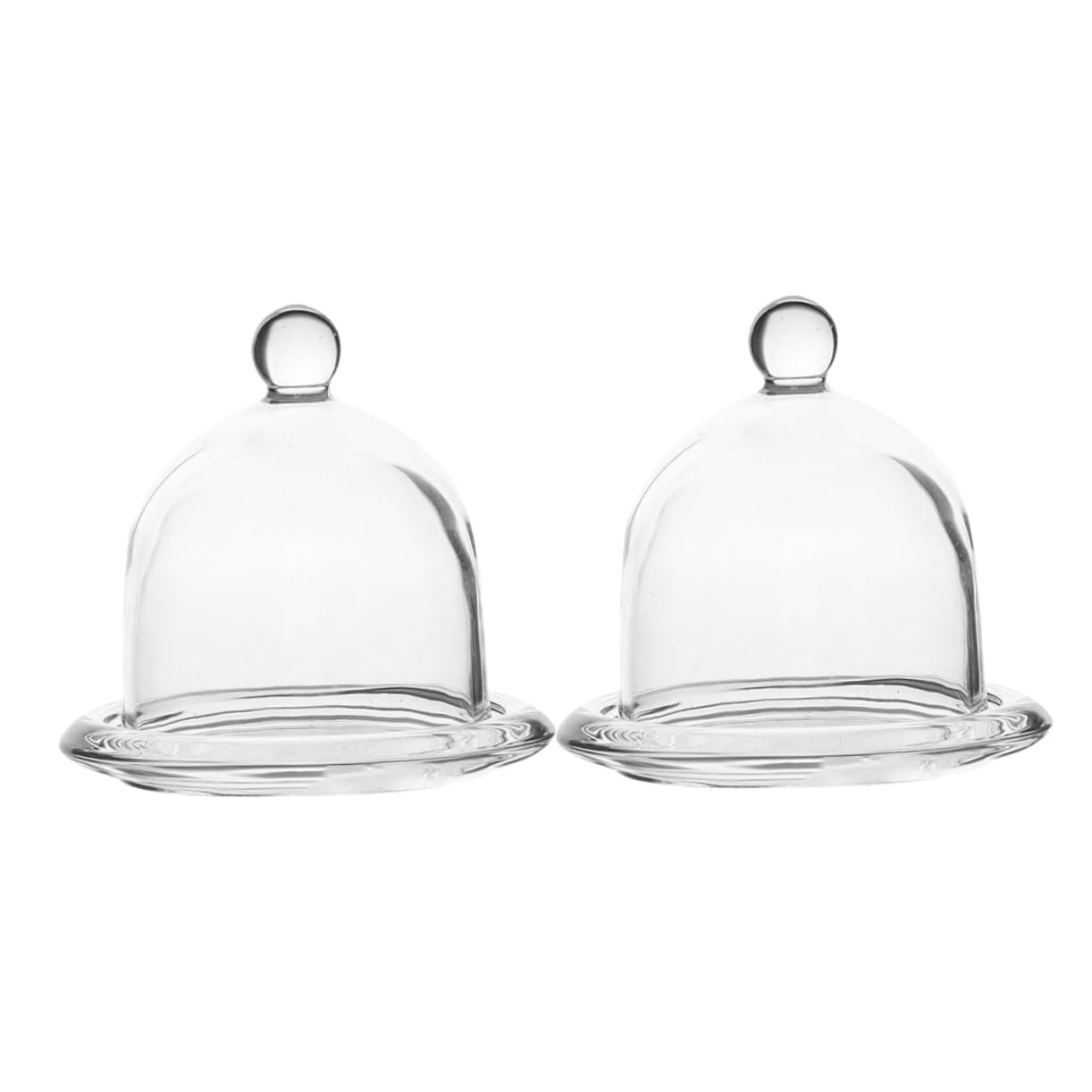 Plat à gâteau cloche en verre contre le dessèchement des desserts