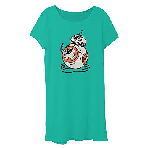 STAR WARS Girls' Tee Dress, Aqua, X-Small