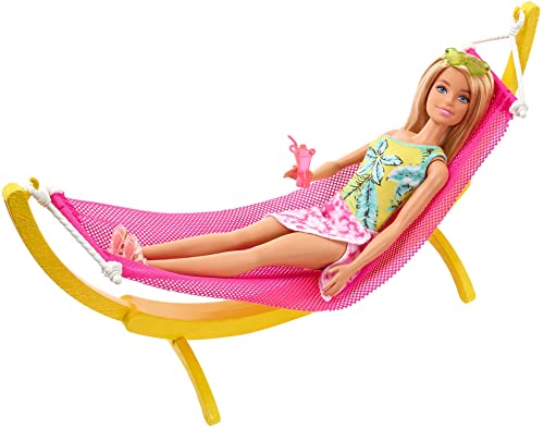 Maison de poupée Barbie avec 2 poupées, piscine et bateau pour enfants de 3 à 7 ans - 4