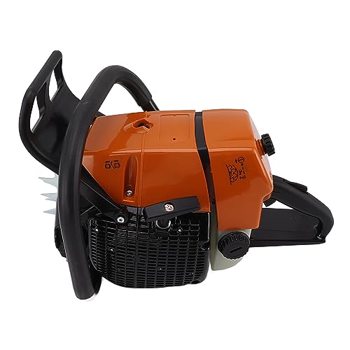 HUSHUI Cabezal Eléctrico de Motosierra de Gasolina G660, Ergonómico Control de Parada Rápida de Arranque de Hierro Plástico, con de Arranque Auxiliar para Aserrado de árboles en el